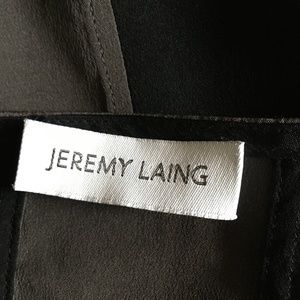 Jeremy Laing Black + Grey Silk Blouse